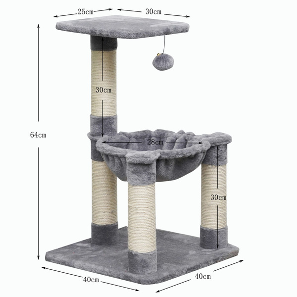 Drapak dla kota, legowisko Villa 64 cm