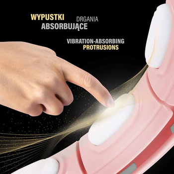 HHM15 Hula Hop Pink Z Magnesem I Obciążnikiem + Licznik HMS