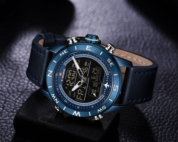 Zegarek Męski Naviforce - NF9144 (zn077e) - Blue + Box