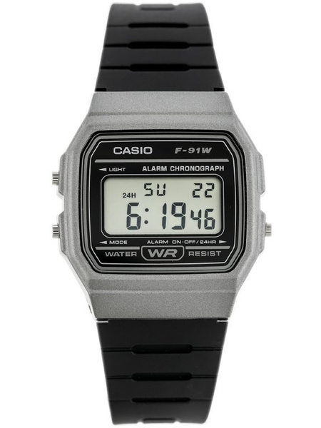 Zegarek Męski Casio F-91WM-1BDF (zd102d)