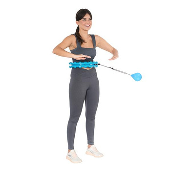 HHW01 Blue Hula Hop Z Wypustkami I Obciążnikiem HMS