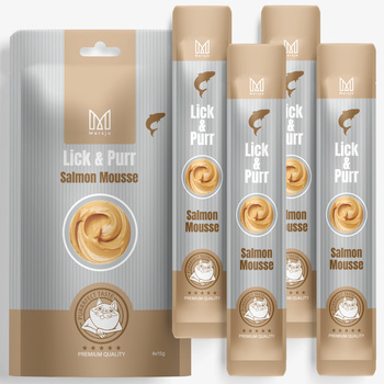 Przysmak dla kota - Lick & Purr: Salmon Mousse Mersjo 60g