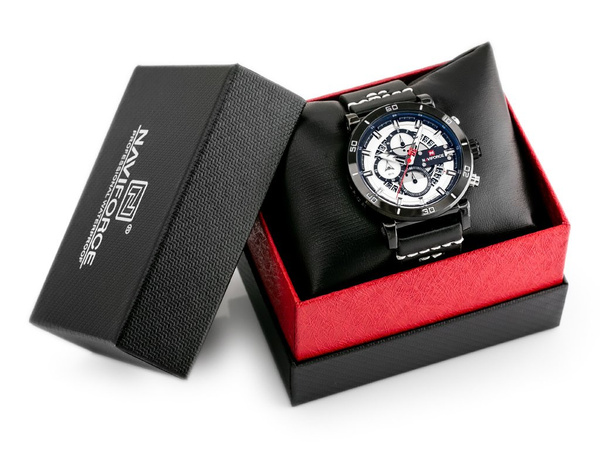 Zegarek Męski Naviforce - NF9131 (zn086a) Black/W. + Box
