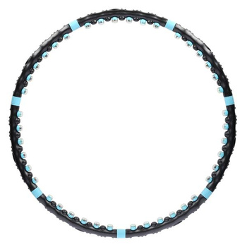 HHP006 Black-Blue Hula Hop Masujący Z Magnesami 98CM HMS