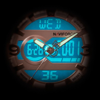 Zegarek Męski Naviforce - NF9097 (zn043a) - Brown/Silver