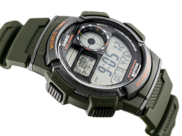 Zegarek Męski Casio AE-1000W 3AV (zd073b) - World Time