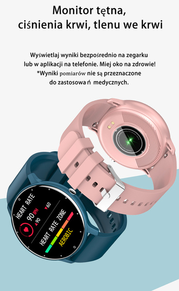 Smartwatch Unisex Gravity GT1-3 - Pulsometr, Własne Tarcze (sg015c)