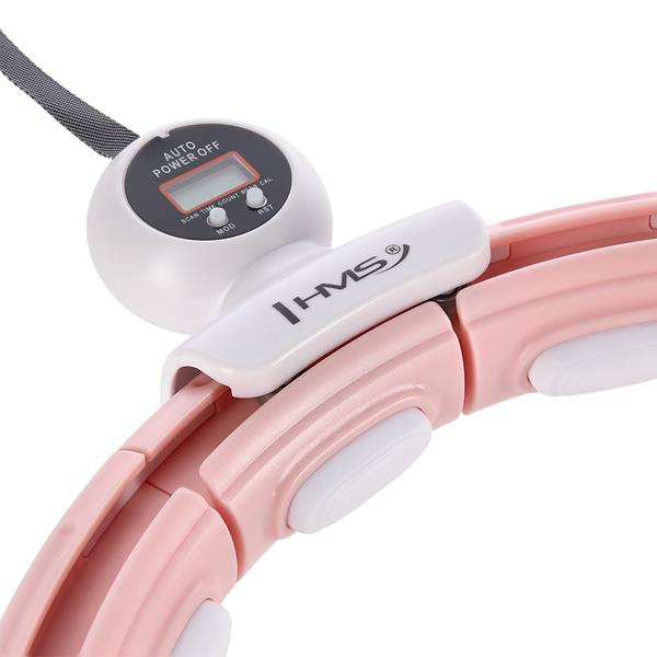 HHM15 Hula Hop Pink Z Magnesem I Obciążnikiem + Licznik HMS