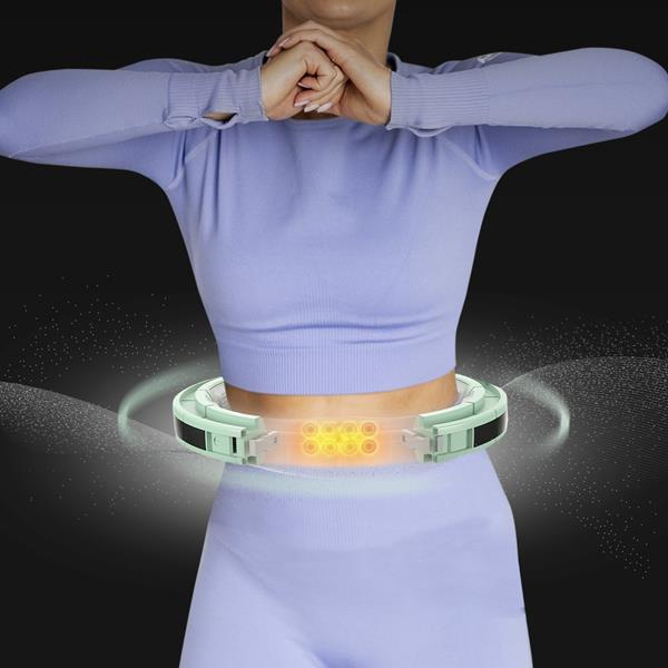 HHM13 Hula Hop Green Z Magnesami I Obciążnikiem + Licznik HMS