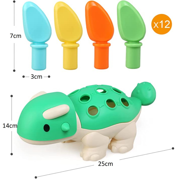 Sorter układanka dinozaur montessori kolory s2055a