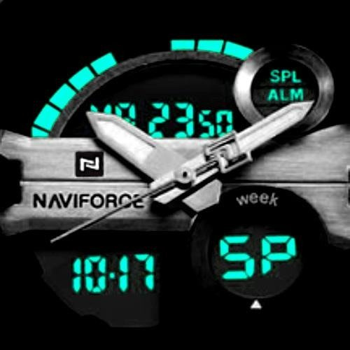 Zegarek Męski Naviforce Glock (zn039c) - Black/Red