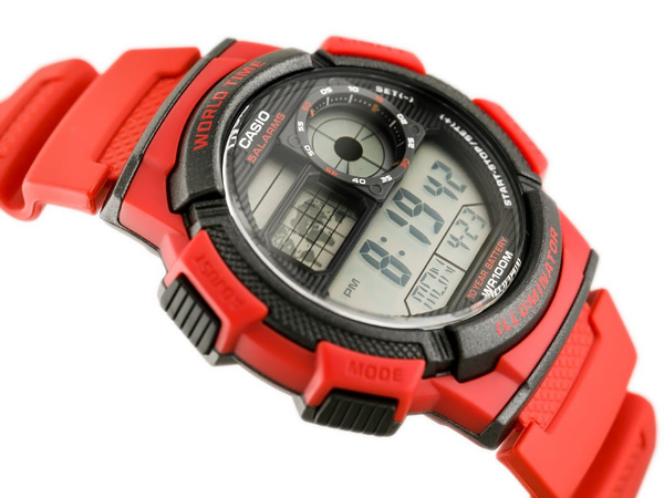 Zegarek Męski Casio AE-1000W 4AV (zd073c) - World Time
