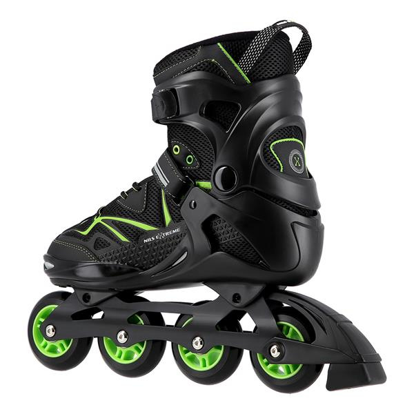 NA9022 Czarno/Zielone Rozm 40 Łyżworolki Nils Extreme