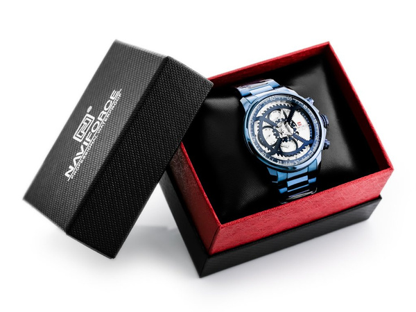 Zegarek Męski Naviforce - NF9150 (zn091c) Blue + Box