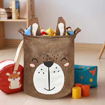 Pojemnik, kosz, worek na pranie i zabawki ze ściągaczem 43L Peter