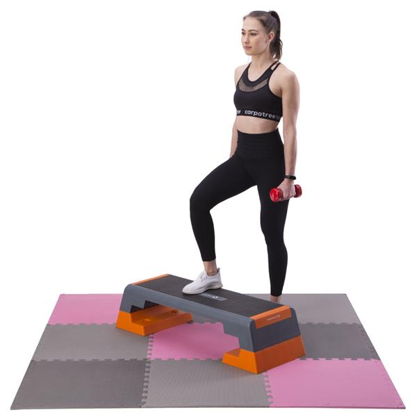 MP10  Mata Puzzle Multipack Pink-Grey 9 Elementów 10MM One Fitness