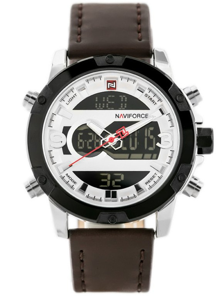 Zegarek Męski Naviforce - NF9097 (zn043a) - Brown/Silver
