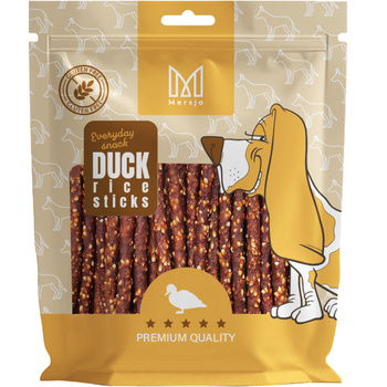 Przysmak dla psa - Kabanosy z kaczką i ryżem Mersjo 500g