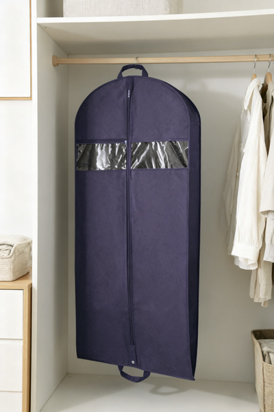 Granatowy Pokrowiec Ochronny na Odzież Baggi Long 150x60x15 cm - SEVERNO Home