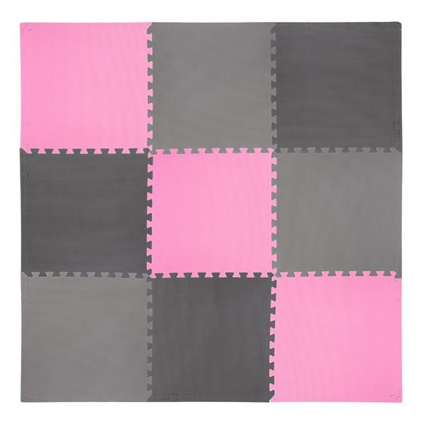 MP10  Mata Puzzle Multipack Pink-Grey 9 Elementów 10MM One Fitness