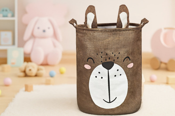 Pojemnik, kosz, worek na pranie i zabawki ze ściągaczem 43L Peter