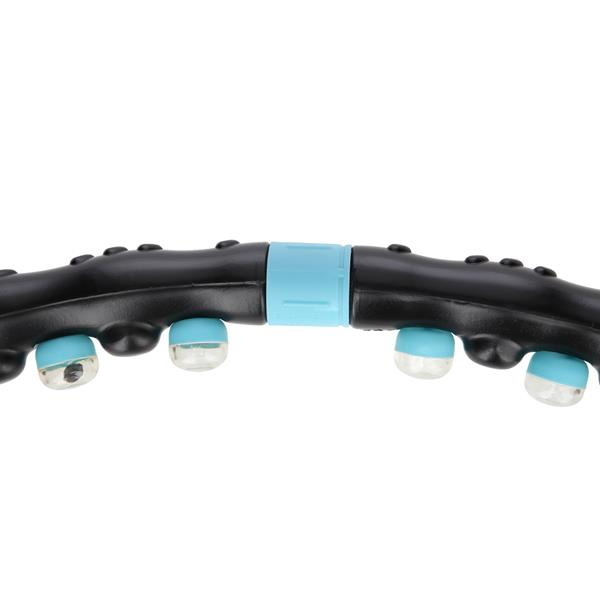 HHP006 Black-Blue Hula Hop Masujący Z Magnesami 98CM HMS