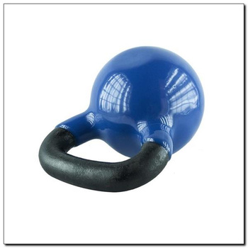 KNV08 Blue Kettlebell Żeliwny Pokryty Winylem HMS