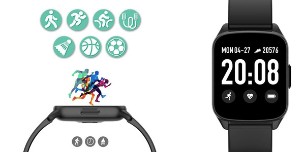 Smartwatch Unisex G. Rossi SW009-4 Black/Black (sg004c)