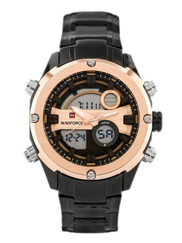 Zegarek Męski Naviforce Glock - (zn039d) - Black/Rosegold