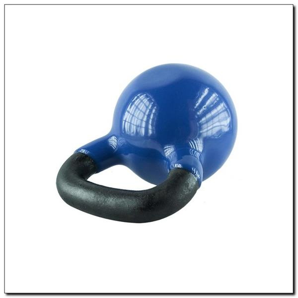 KNV06 Blue Kettlebell Żeliwny Pokryty Winylem HMS