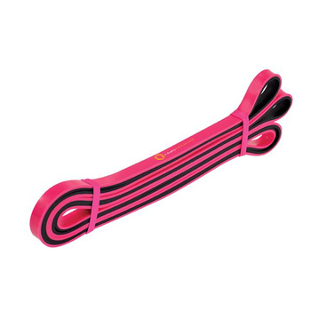 GU06 Różowo-Czarna 13 x 5 x 2250 MM Guma Do Ćwiczeń HMS