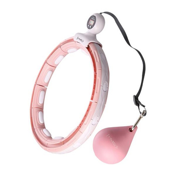 HHM15 Hula Hop Pink Z Magnesem I Obciążnikiem + Licznik HMS