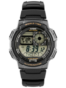 Zegarek Męski Casio AE-1000W 1AV (zd073a) - World Time