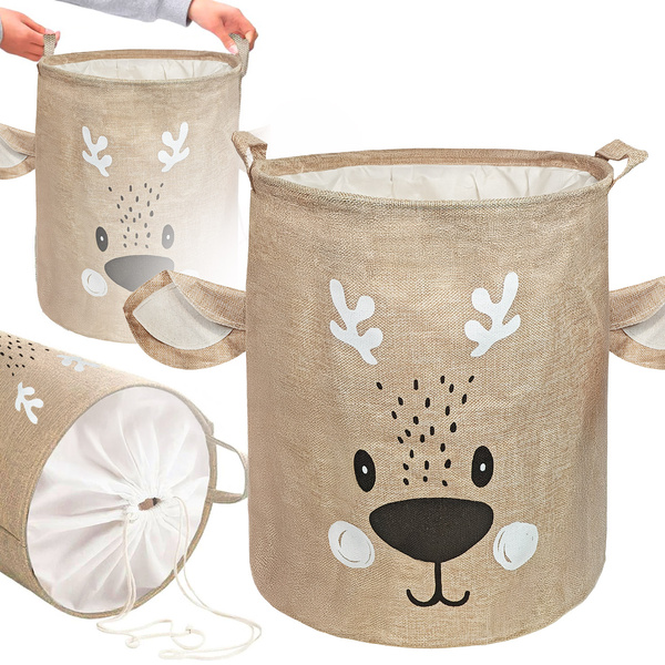 Pojemnik, kosz, worek na pranie i zabawki ze ściągaczem 43L Gabriel