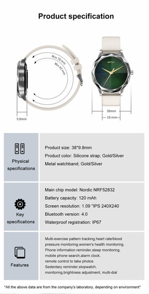 Smartwatch Unisex Pacific 27-13 - Ciśnieniomierz (sy022k)