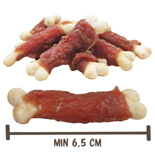 Przysmak dla psa - Kostki wapienne z kaczką Mersjo 500g
