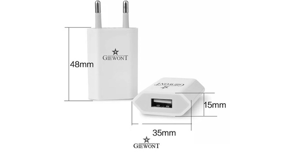 Ładowarka USB 5V 1A Giewont Do Smartwatchy GWL1