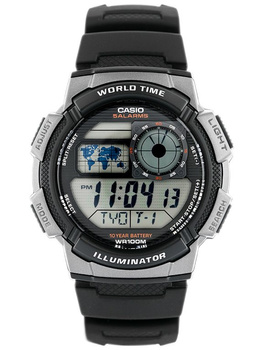Zegarek Męski Casio AE-1000W 1BVDF (zd073g) - World Time