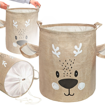 Pojemnik, kosz, worek na pranie i zabawki ze ściągaczem 43L Gabriel