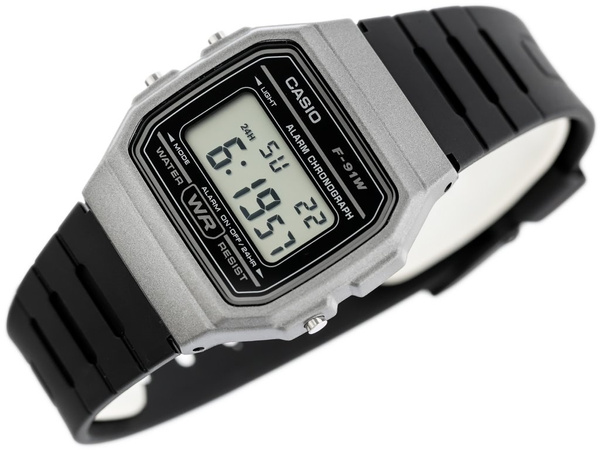 Zegarek Męski Casio F-91WM-1BDF (zd102d)