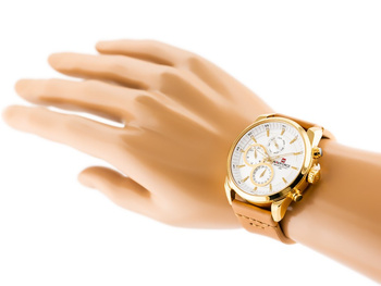 Zegarek Męski Naviforce - NF9148 (zn085b) Gold + Box