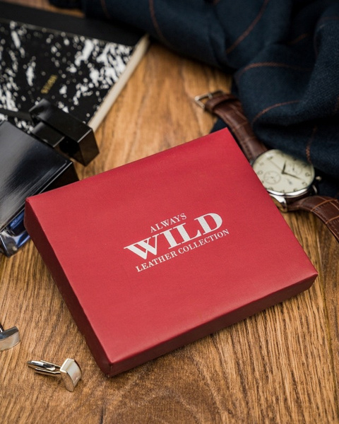 Mały, skórzany portfel dla mężczyzny -  Always Wild®