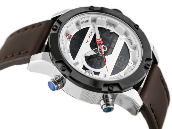 Zegarek Męski Naviforce - NF9097 (zn043a) - Brown/Silver