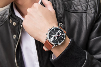 Zegarek Męski Curren 8325 (zc024b) - Chronograf
