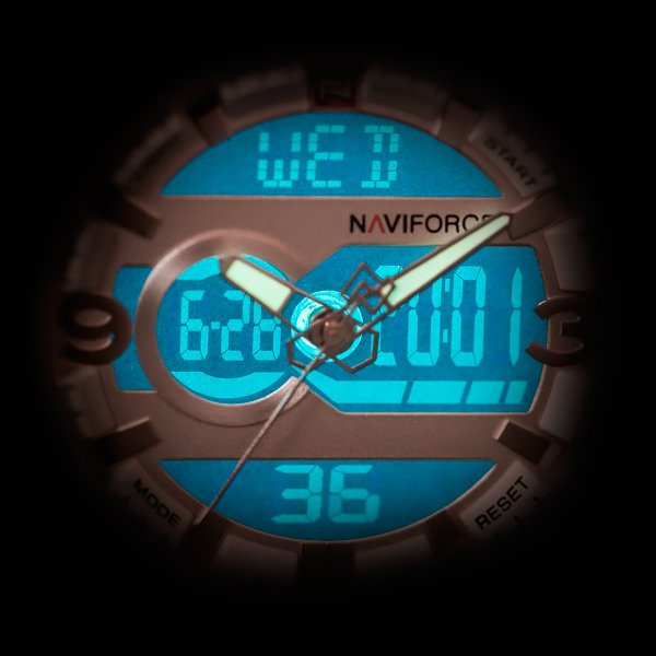 Zegarek Męski Naviforce - NF9097 (zn043a) - Brown/Silver