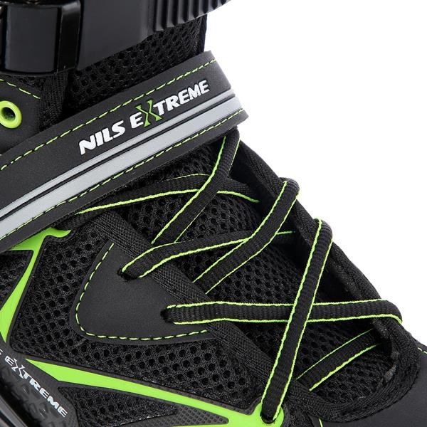 NA9022 Czarno/Zielone Rozm 40 Łyżworolki Nils Extreme