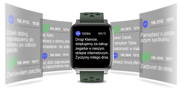 Smartwatch Unisex Rubicon RNCE58 - Sterowanie Muzyką (sr010d)