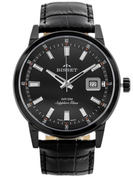 Zegarek Męski Bisset BSCE62 (zb096d) - Szafirowe Szkło