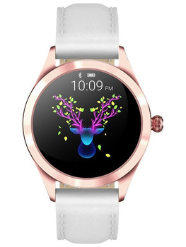 Smartwatch Damski G. Rossi SW017-5 r.gold/white (sg011e)
