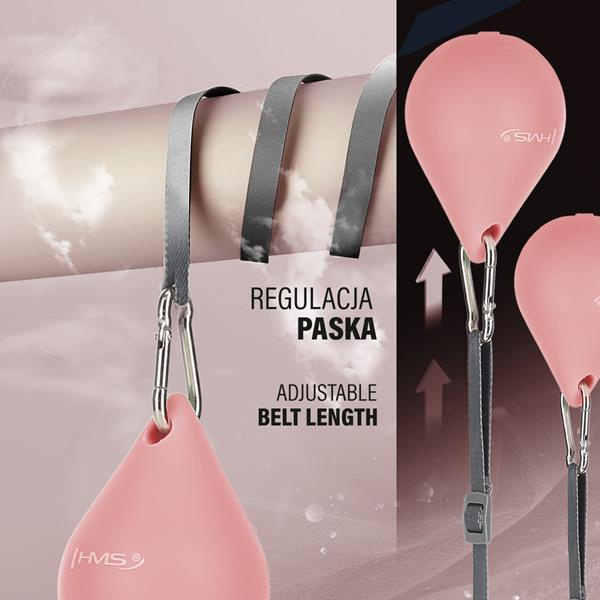 HHM15 Hula Hop Pink Z Magnesem I Obciążnikiem + Licznik HMS